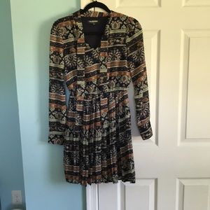 Fashion Union Dress, size 4, festive fall colors